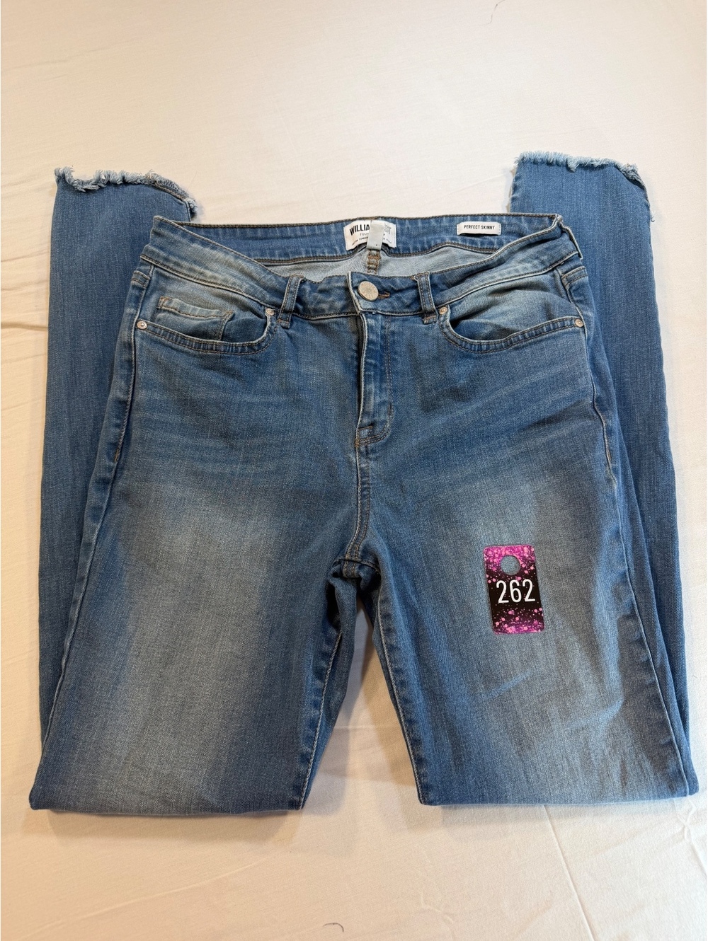 William Rast Perfect Skinny Jeans Size 29 Light Blue Denim